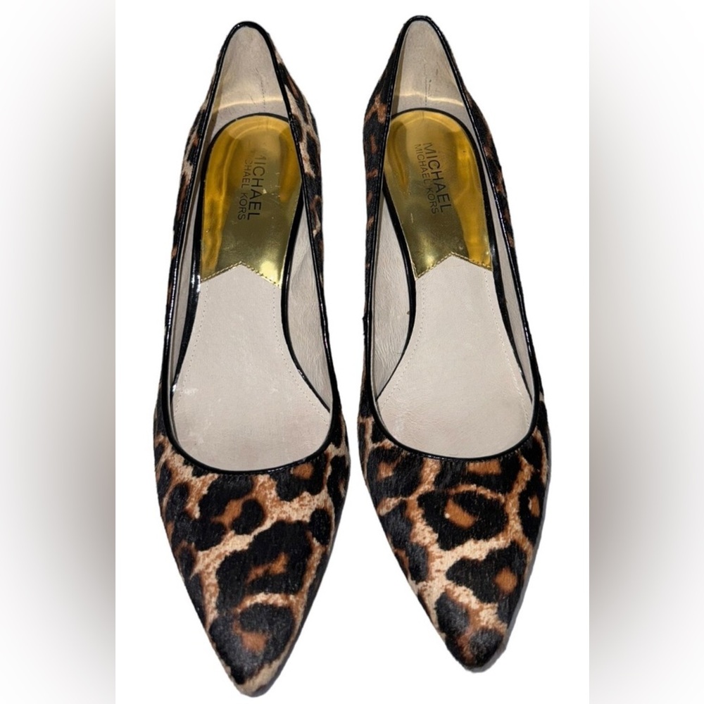 Michael Kors Brown Leopard Print Heels
